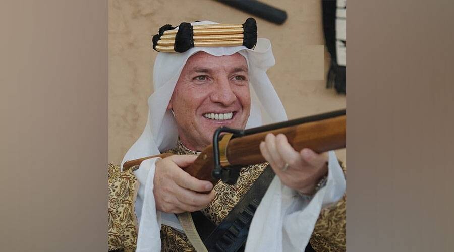 Rodgers Wears Arab Attire for Saudi Founding Day