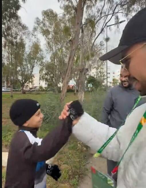 Saudi influencer honors Moroccan child