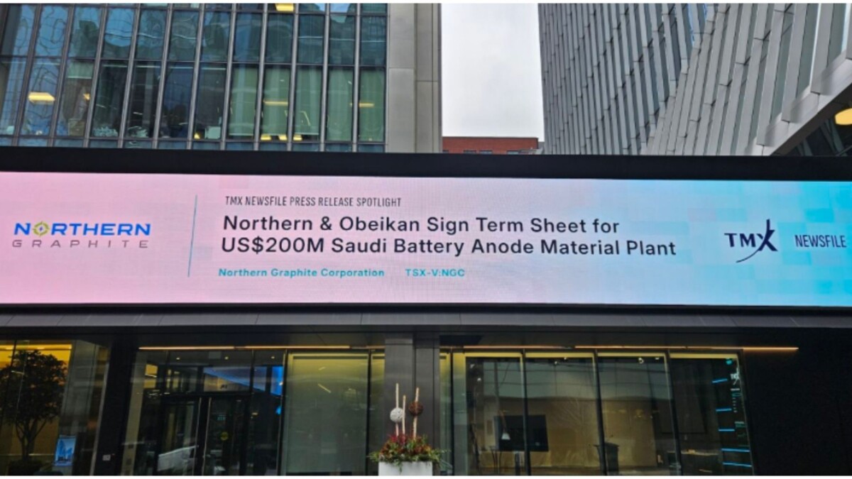 Saudi Arabia and Northern Graphite Sign Battery Anode Materials Agreement