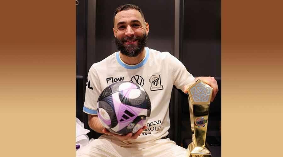 Benzema Scores Fifth Hat-Trick for Al-Ittifaq