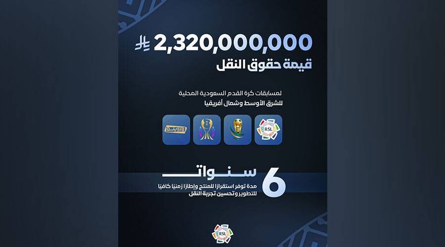 Saudi League Sells Championship Broadcasting Rights