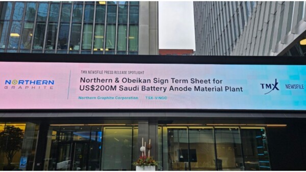 Saudi Arabia and Northern Graphite Sign Battery Anode Materials Agreement