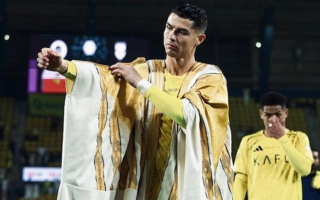 Ronaldo in Traditional Saudi 'Al-Malima' Cloak