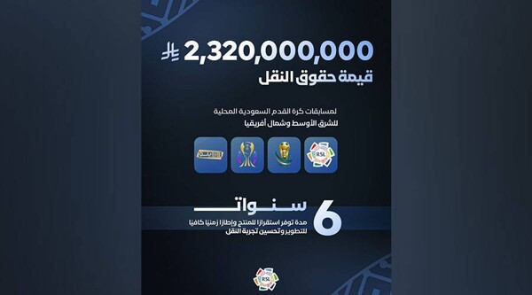 Saudi League Sells Championship Broadcasting Rights